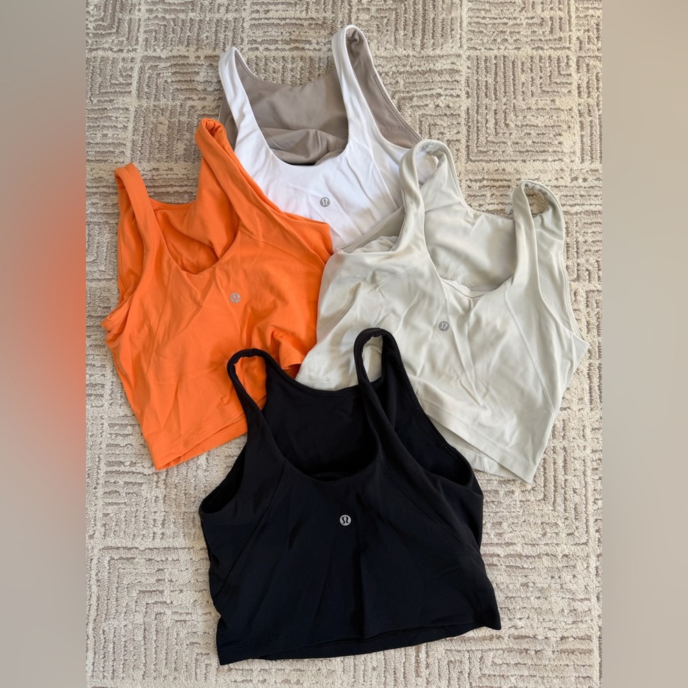 Lot of Lululemon Align Tanks